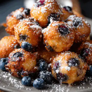 Baked Blueberry Fritter Bites