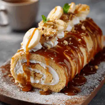 Banana Caramel Roulade