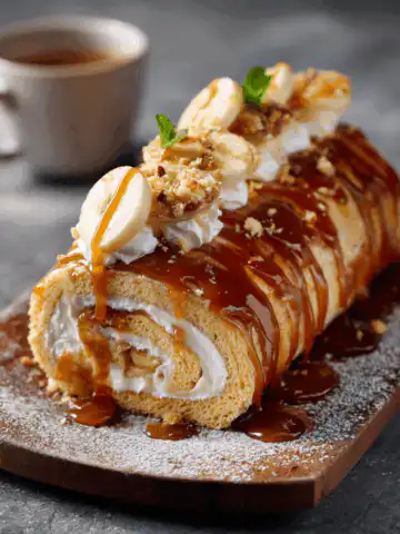 Banana Caramel Roulade