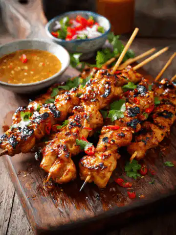 Bang Bang Chicken Skewers