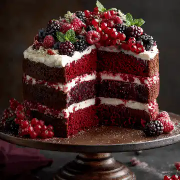 Berry Velvet Layer Cake