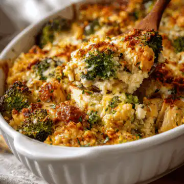 Broccoli Cauliflower Rice Chicken Casserole