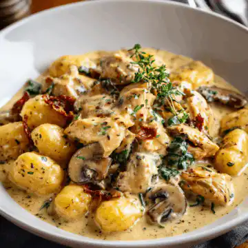 CREAMY CHICKEN AND GNOCCHI