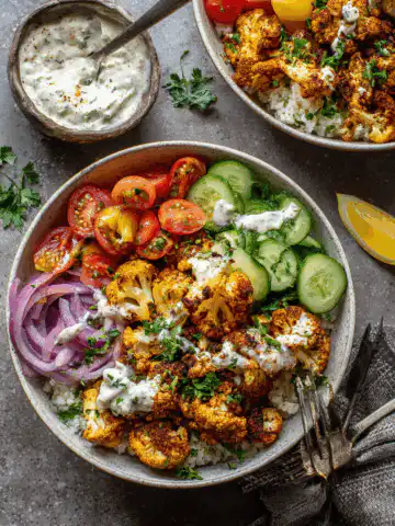 Cauliflower Shawarma Bowls