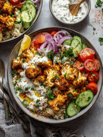 Cauliflower Shawarma Bowls