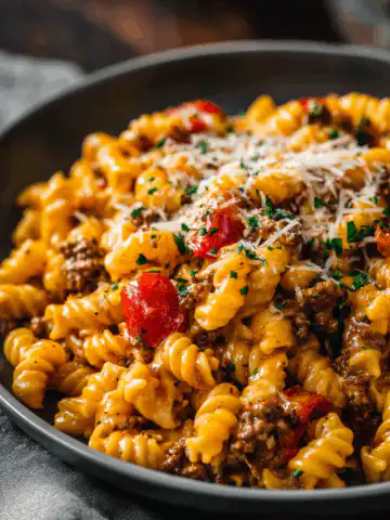 Cheeseburger Pasta Skillet