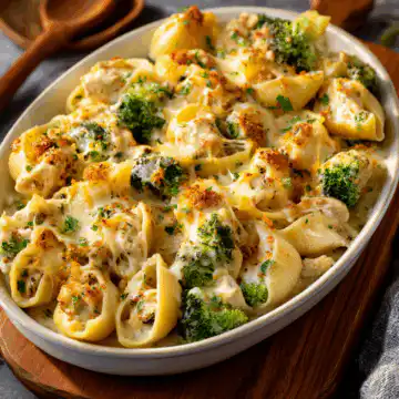 Cheesy Chicken & Broccoli Shells