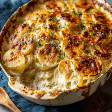 Cheesy Garlic Scalloped Potatoes
