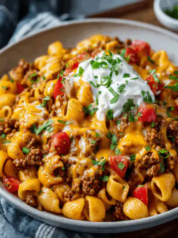 Cheesy Taco Pasta