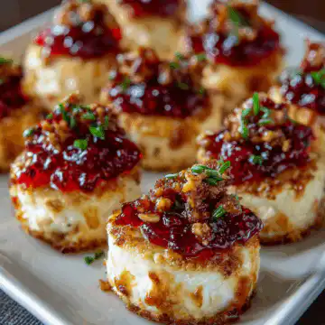 Cheesy Thumbprint Appetizers with Hot Pepper Jelly