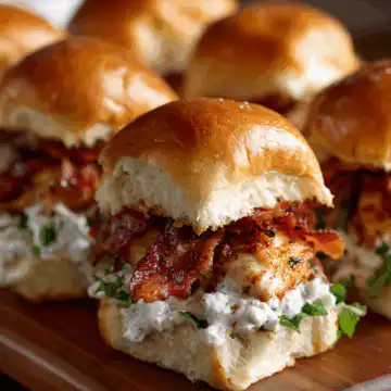 Chicken Bacon Ranch Sliders