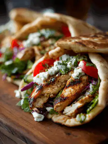 Chicken Pitas
