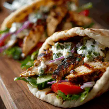 Chicken Pitas