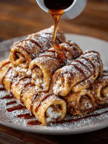 Cinnamon Roll French Toast Roll-Ups