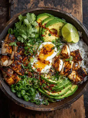 Coconut Chicken Rice Bowl