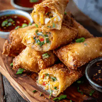 Crab Rangoon Egg Rolls