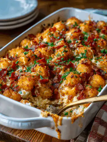 Cracked Out Chicken Tater Tot Casserole