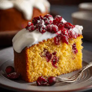 Cranberry Orange Cake Recipe - Easy Holiday Dessert