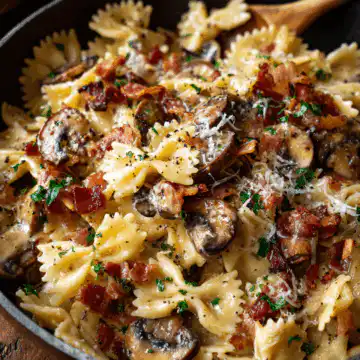 Creamy Bacon Mushroom Pasta