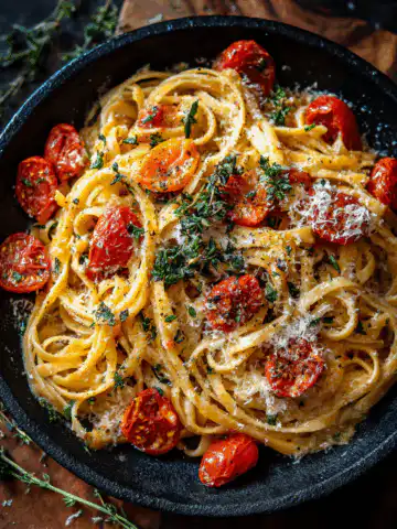 Creamy Basil Tomato Pasta