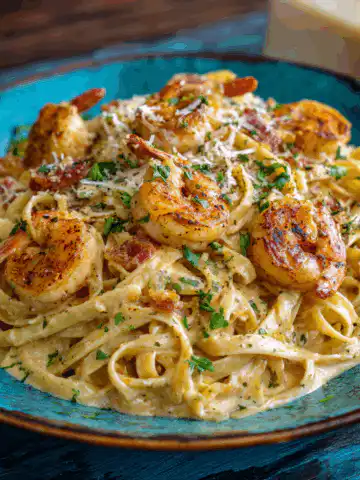 Creamy Cajun Shrimp Alfredo Pasta Recipe
