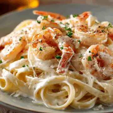 Creamy Shrimp Fettuccine with Alfredo Sauce