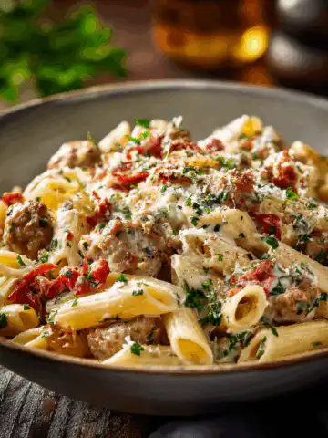 Creamy Tuscan Sausage Pasta