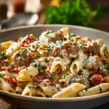 Creamy Tuscan Sausage Pasta