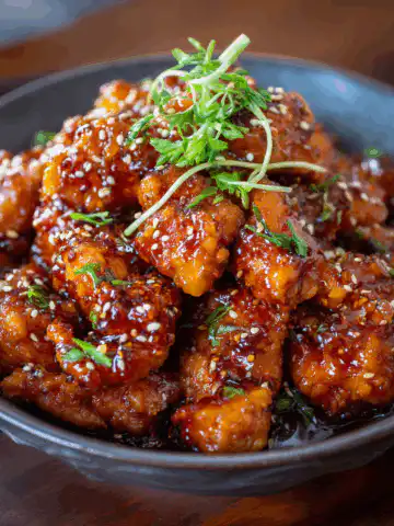 Crispy Chinese Honey Garlic Chicken