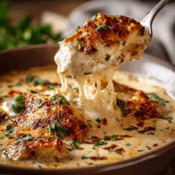 Crock Pot Creamy Chicken Parmesan Soup