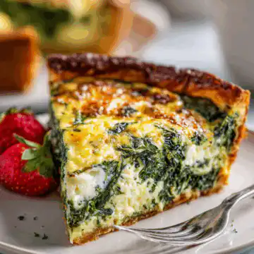 Crustless Spinach Quiche