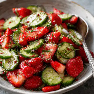 Cucumber Strawberry Salad Recipe