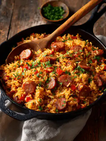 Delicious Sausage And Rice Recipe