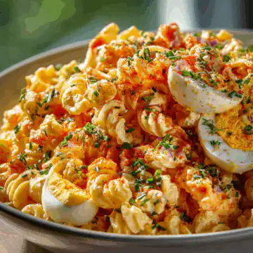 Deviled Egg Macaroni Pasta Salad