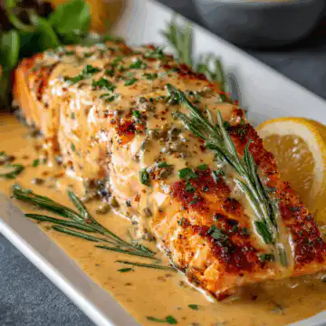 Dijon Salmon with Lemon Dijon Sauce