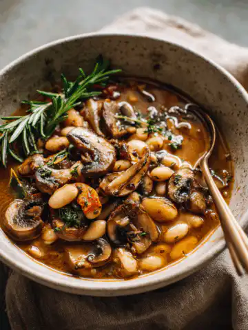 Earthy Mushroom and White Bean Stew