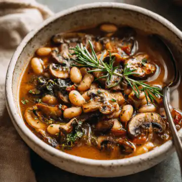 Earthy Mushroom and White Bean Stew