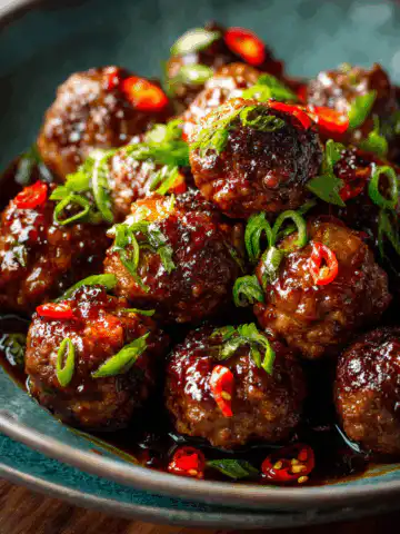 Easy Mongolian Meatballs