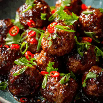Easy Mongolian Meatballs