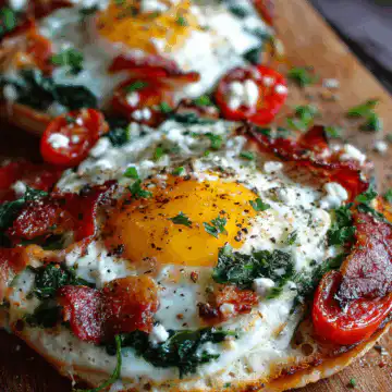 English Muffin Breakfast Pizza