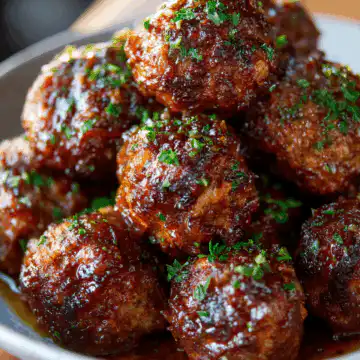 French Onion Meatballs