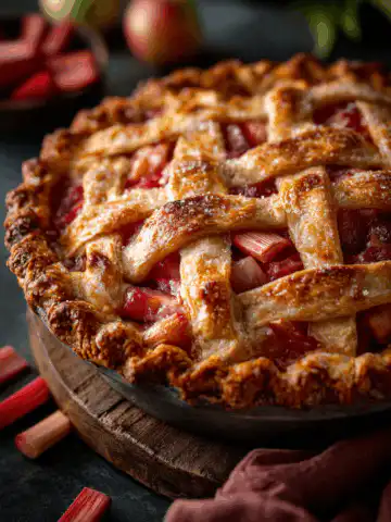 Fresh Rhubarb Pie