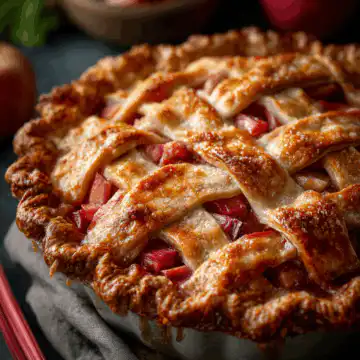 Fresh Rhubarb Pie