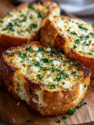 Garlic Bread Grilled Cheese