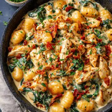 Garlic Chicken Gnocchi Skillet