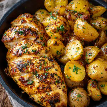 Garlic Parmesan Chicken and Potatoes