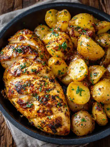 Garlic Parmesan Chicken and Potatoes