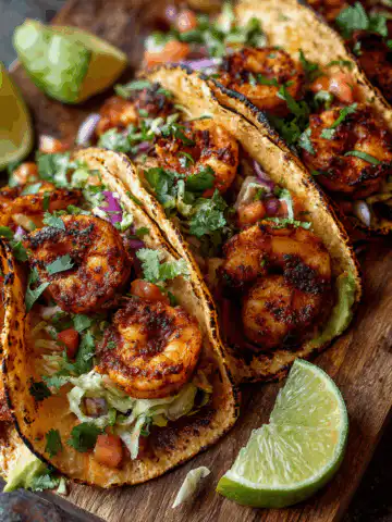 Garlicky Shrimp Tacos