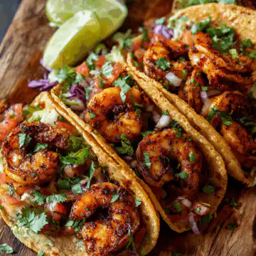 Garlicky Shrimp Tacos