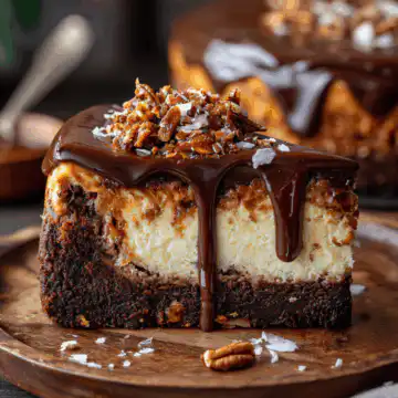 German Chocolate Cheesecake